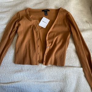 Tan/ brown forever 21 cardigan with tags